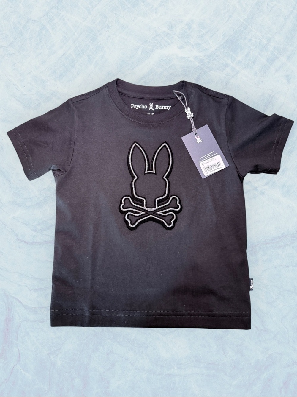 Psycho Bunny Kids Black Logo T-Shirt NWT Size 3T